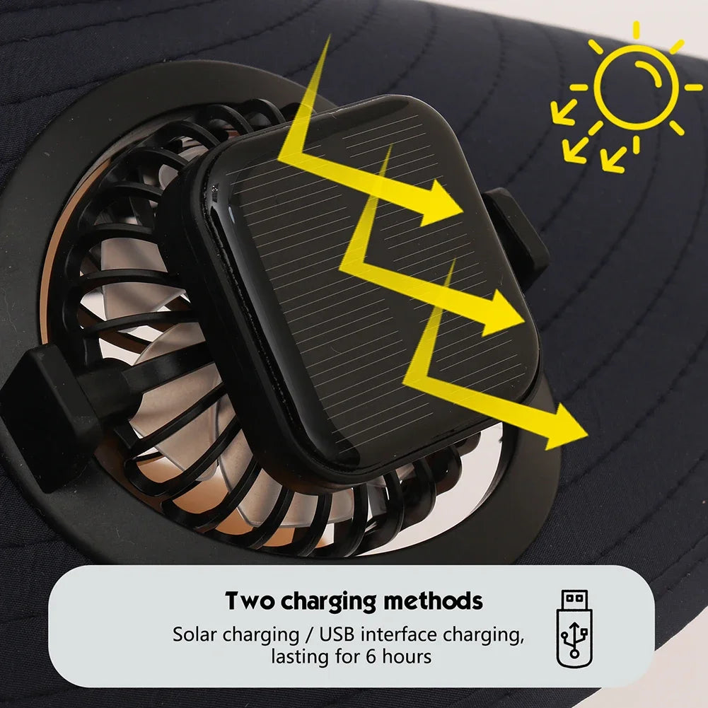 APWIKOGERCN Solar Fan Hat Wide Brim UV Protection For Men - Wellness Outdoor Gear