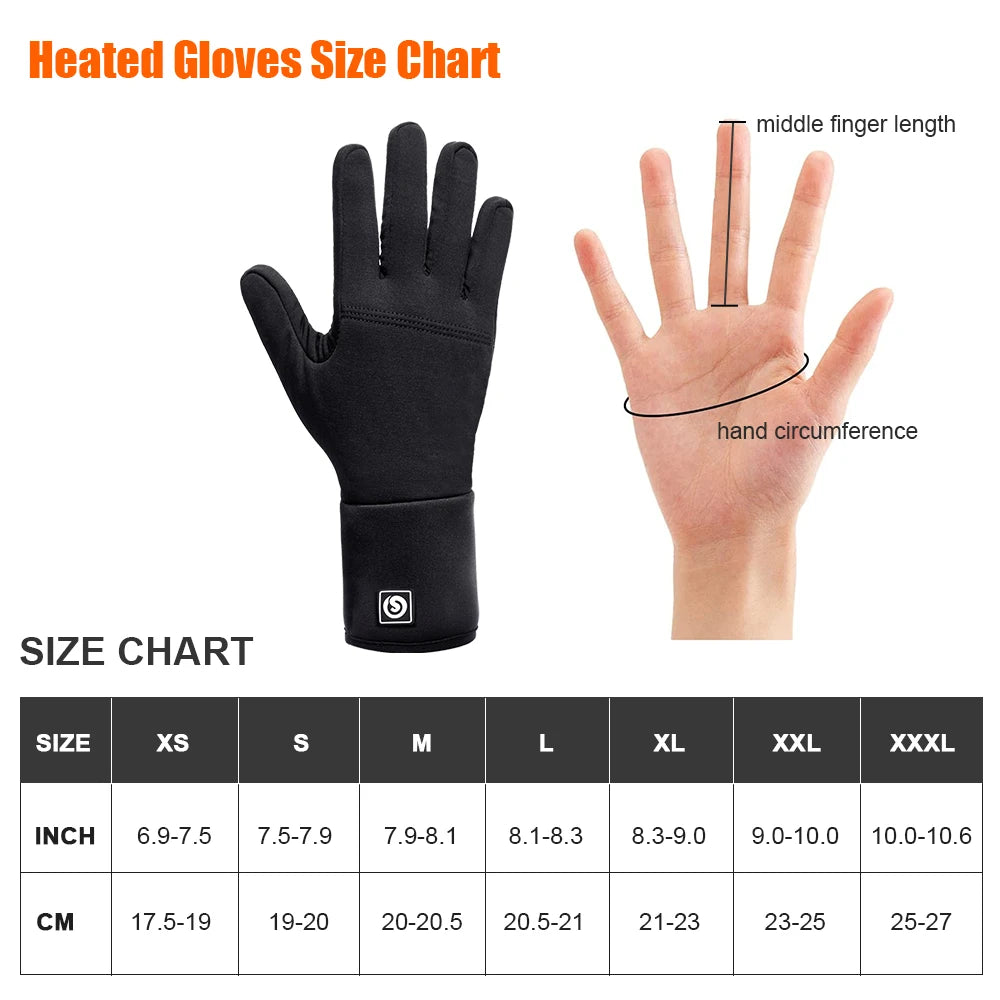 Savior Winter Heated Gloves Goatskin Leather 3 Gears - Wellness Outdoor Gear