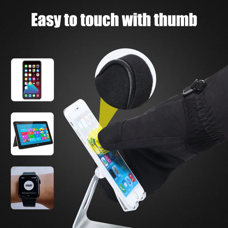 Savior Heat Heated Mittens Ski Gloves With Rechargeable Battery