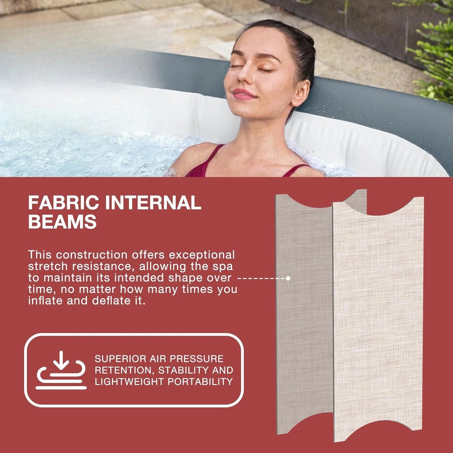 XMSJH SaluSpa AirJet Inflatable Hot Tub With 114 AirJets - Wellness Outdoor Gear