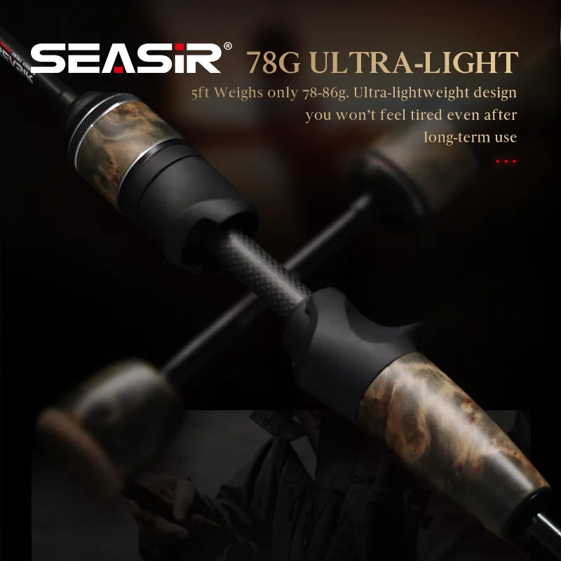 SeaSir Ultralight Carbon Fishing Rod Spinning Baitcasting - Wellness Outdoor Gear