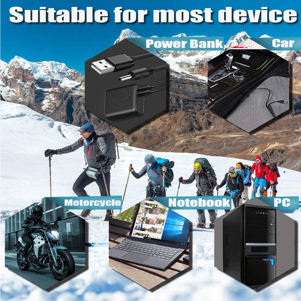 USB 5V Electric HeatedThermalGloves for Motorcycle Winter Weatherproof Touchscreen - Wellness Outdoor Gear