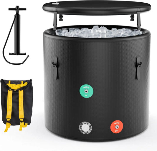 Hign-concerned Ice Bath Tub Inflatable Cold Plunge With Lid - Wellness Outdoor Gear