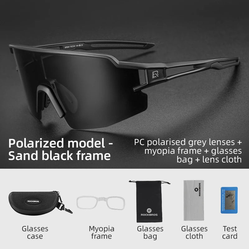 Rockbros Photochromic Polarized Cycling Glasses UV400 - Wellness Outdoor Gear