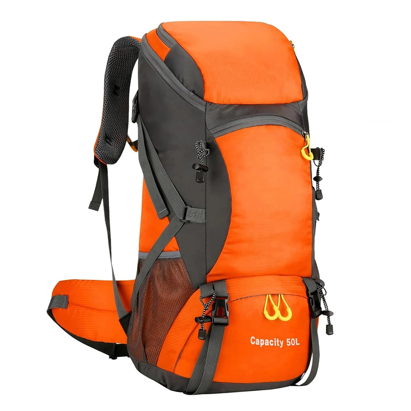 Waterproof 50L Hiking Backpack Lightweight Travel Pack with Rain Cover for Outdoor Adventures - Wellness Outdoor Gear