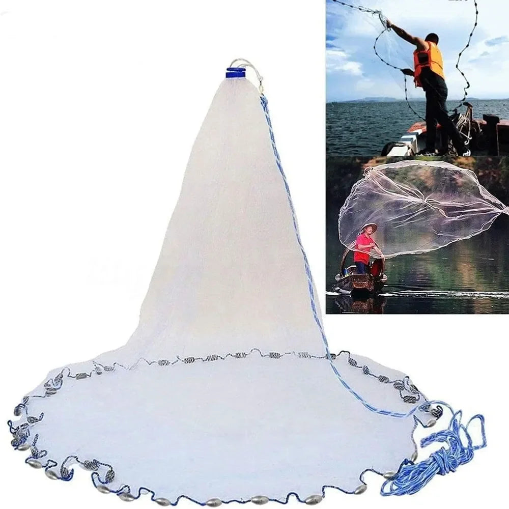 American Saltwater Fishing Cast Net for Bait Trap Available in Multiple Sizes - Wellness Outdoor Gear