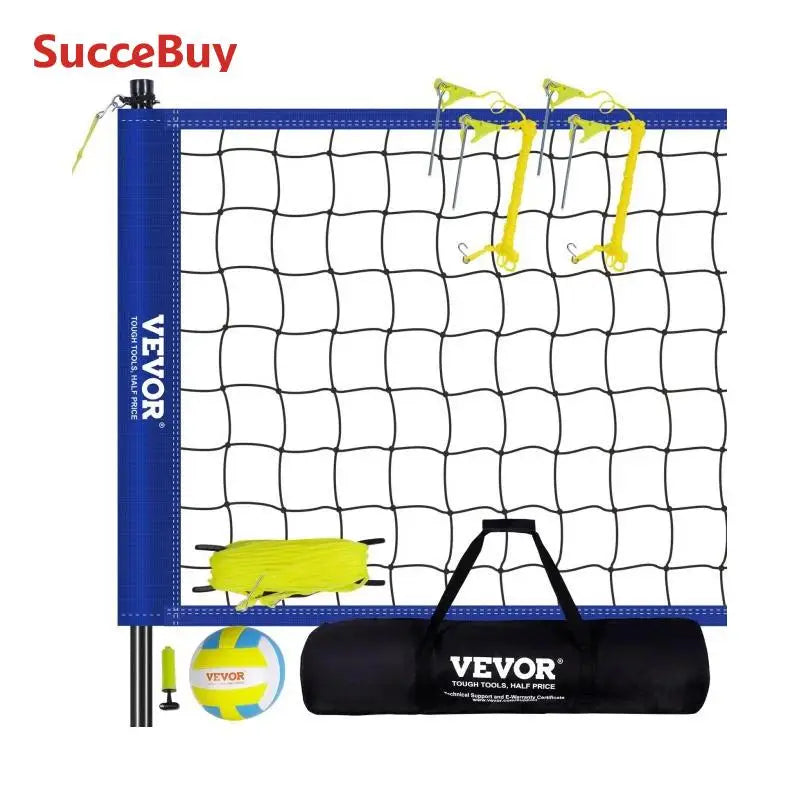 General Outdoor Volleyball Net System With Adjustable Poles