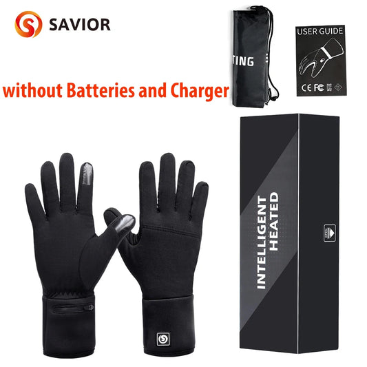 Savior Winter Heated Gloves Goatskin Leather 3 Gears - Wellness Outdoor Gear