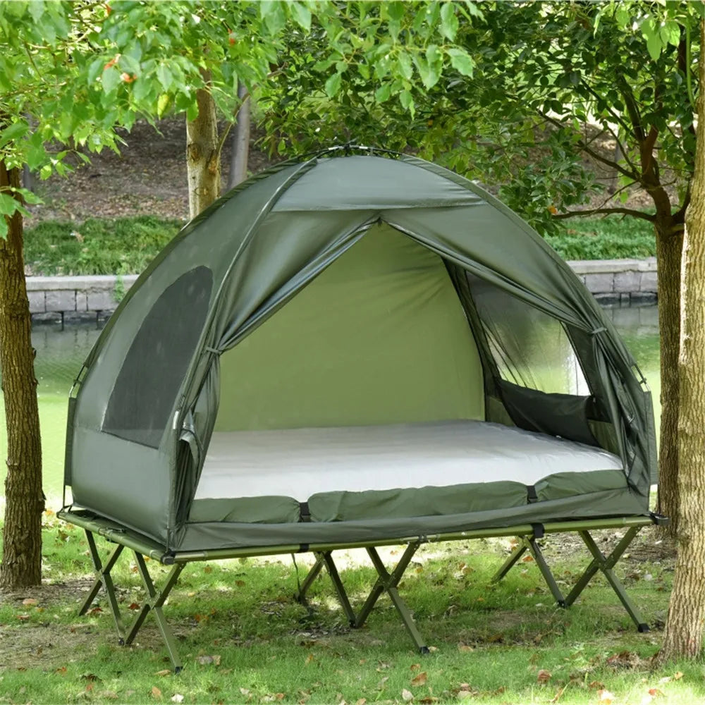 Elenxs Compact 1 Person Folding Portable Bed For Camping - Wellness Outdoor Gear