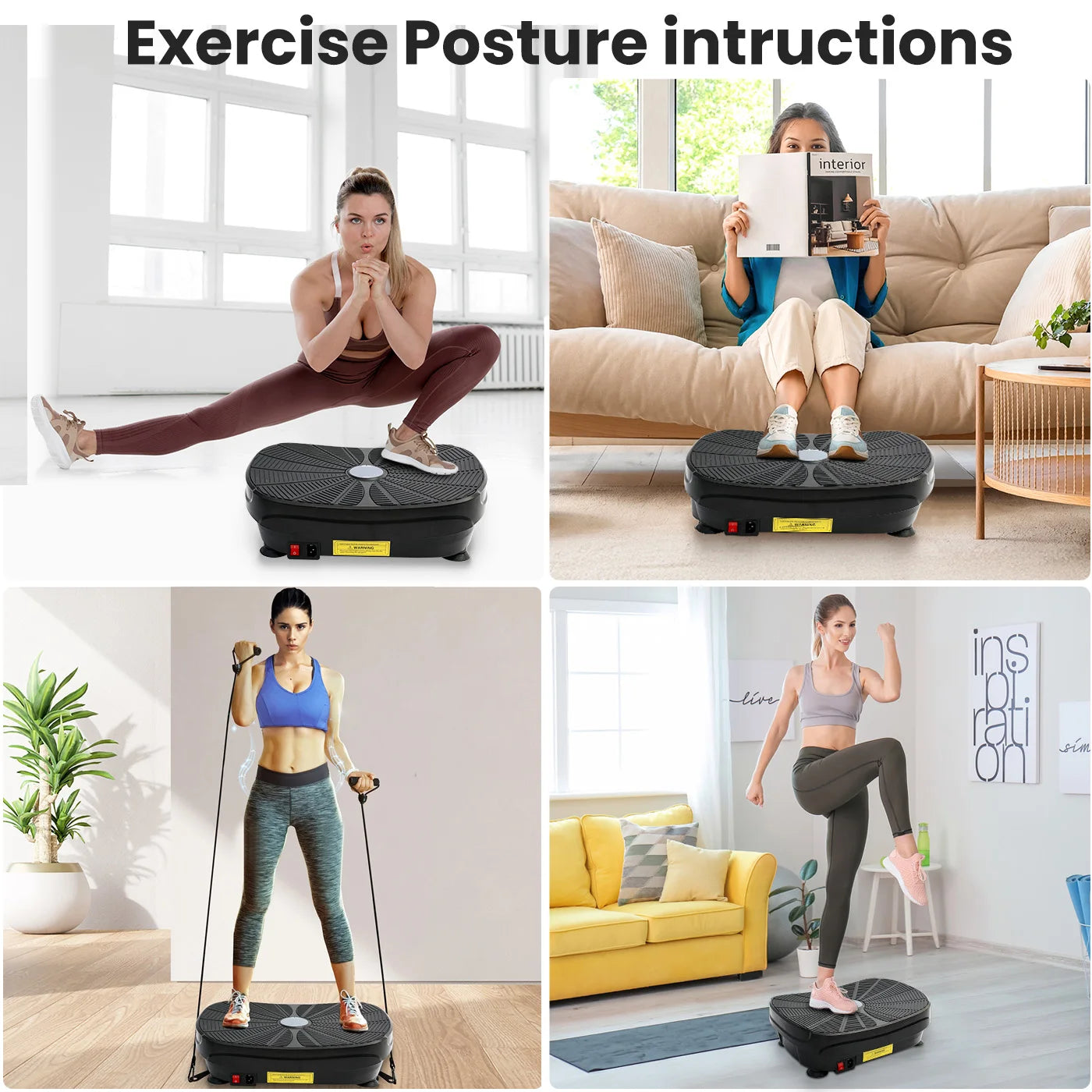 Vibration Plate Exercise Machine For Whole Body Workout - Wellness Outdoor Gear
